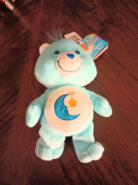 Care Bears Bedtime Sleepy Bear 8" Blue Moon Star 2003 (Vintage)
