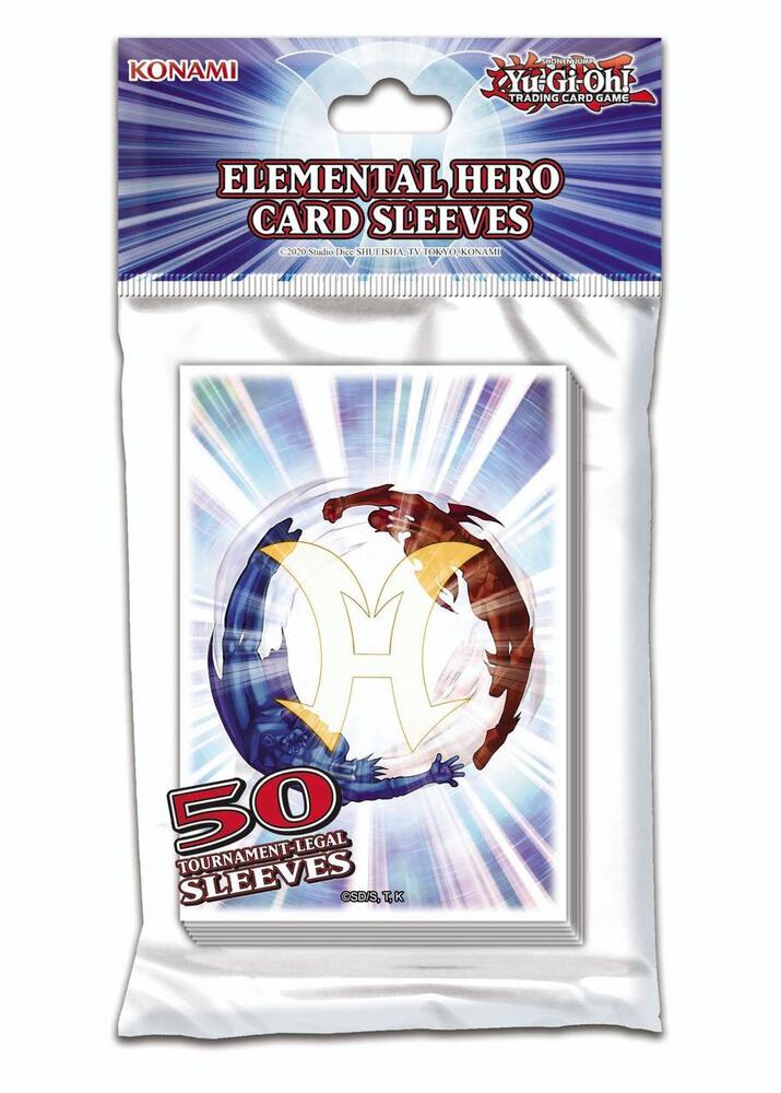 Yu-Gi-Oh! Elemental Hero Card Sleeves (50-pack) - Konami Card Sleeves