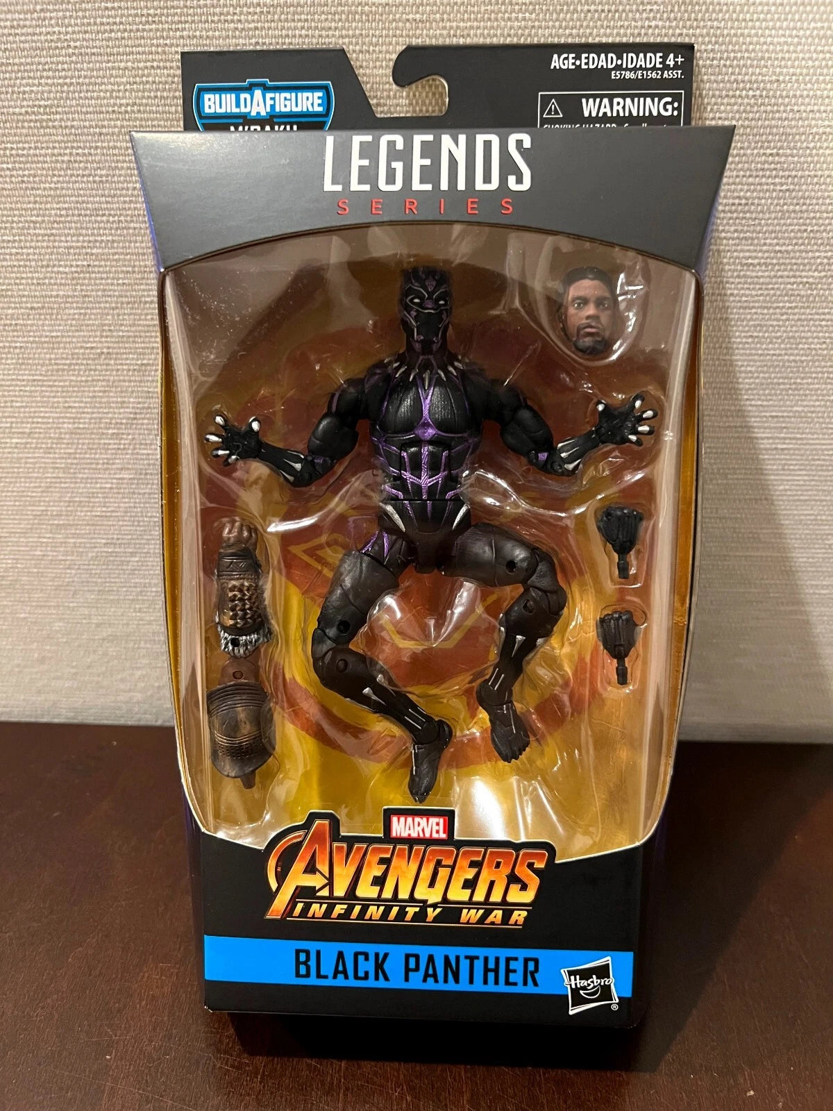 Marvel Legends Black Panther (Vibranium) M Baku Build A Figure