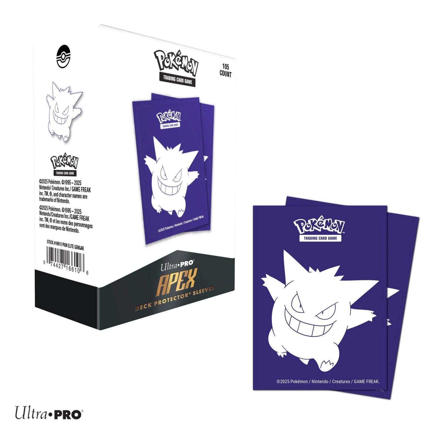 APEX Deck Protector Sleeves - Pokémon Elite Gengar (105-pack)