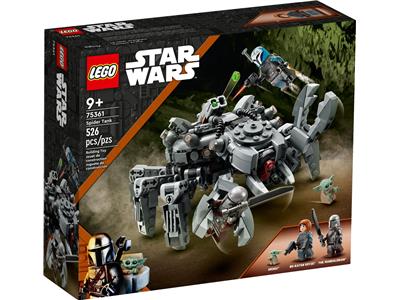 Lego Star Wars 75361 Spider Tank w/ Grogu, Bo-Katan and Mandalorian NIB (Retired
