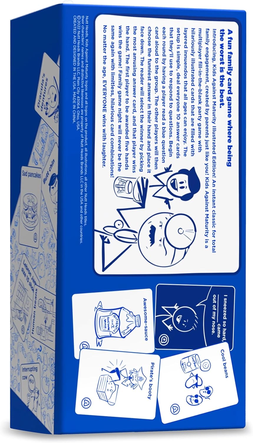 Kids Against Maturity Funny Family Card Game for Kids 10+, Teens, Adults