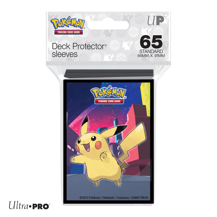 Pokemon - 65 ct Pikachu Deck Protector Sleeves Gallery Series Shimmering Skyline