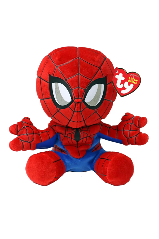 Ty Marvel Collection Spiderman Soft Plush to Collect, 20 cm All Your Favorite Heroes, Floppy Version