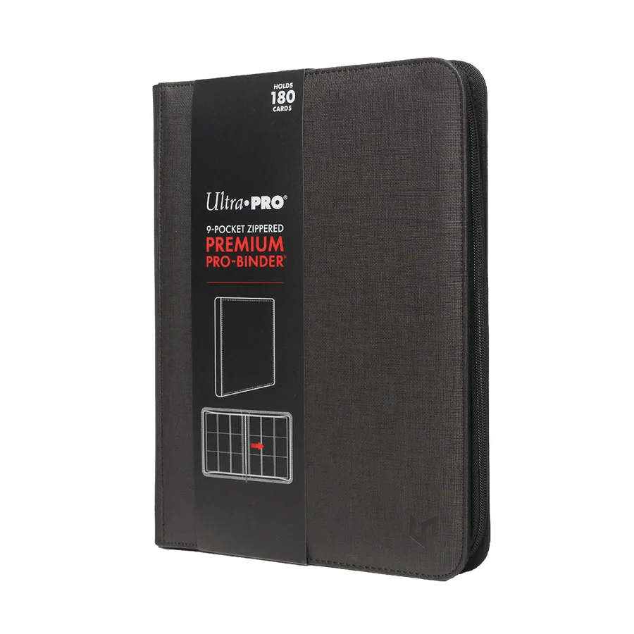 Binder: PRO 9-Pocket Premium Zippered- Black